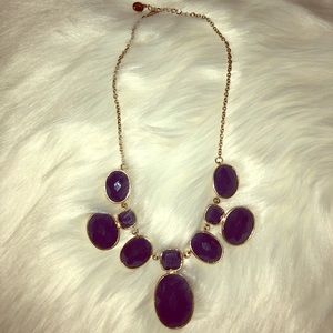 Dark blue fashion necklace